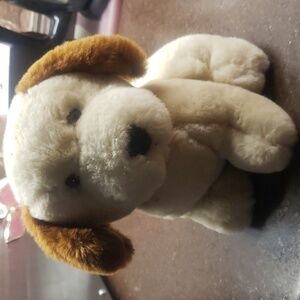 VTG 24K Polar Puff Special Effects Dog Tan and Brown Lab Puppy Dog Plush. 1992